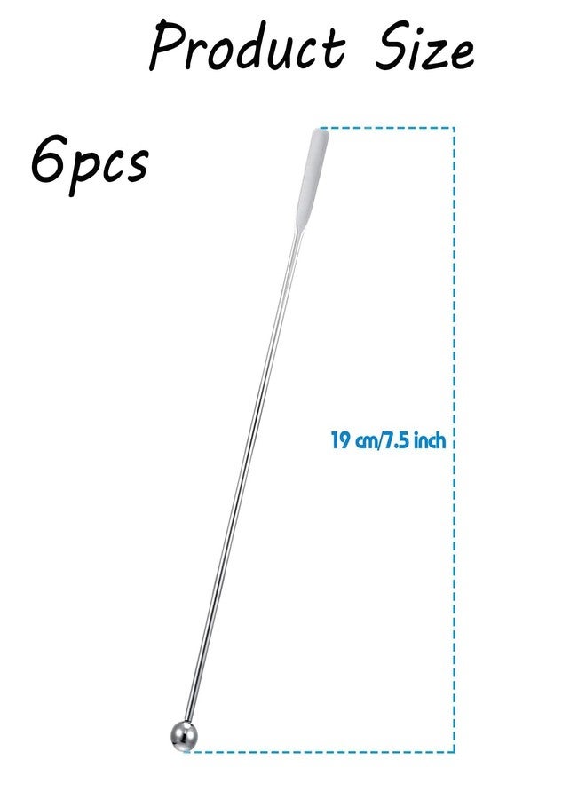 BdelrinQue 6 Pcs Coffee Stirrer Sticks,Stirrer for Drinks,Cocktail Stirrer for Mixed Drinks, Reusable Suitable for Home, Coffee and Beverage Decoration - Image 2